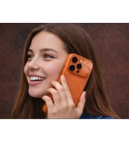AG Glass İphone 15 Pro Telefon Kılıfı (Turuncu)