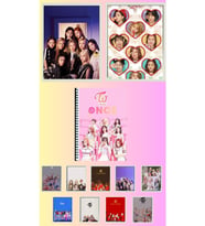 Twice Poster A3 ,2 adet defter A4 1adet , fotokart 9 adet