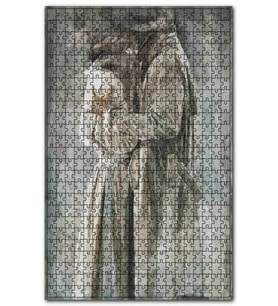 Cakapuzzle Pardesülü Aşıklar Tablo Puzzle Yapboz MDF (Ahşap) (120 Parça)