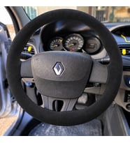 Renault Scenic 3 Direksiyon Kılıfı Alcantara Süet Monza Black Serisi Siyah 2009-2016