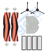 Xiaomi 1C,2C,Mop 2 Uyumlu 2 Ana Fırça 2 Yan Fırça 4 Filtre 4 Mop PKT-iasgf0000071