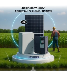 Agro Makine Lexron 40 HP 30kW (380v) Tarımsal Sulama Sistemi Trifaze