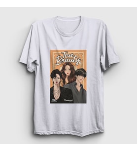 Presmono Unisex Beyaz Lim Ju Kyung True Beauty T-Shirt 475850tt