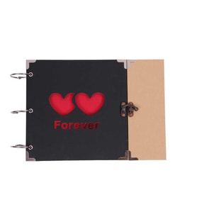 Forever Albüm Kilitli Kalp Modeli Resim Çerçeveli Hediyelik (Karışık)
