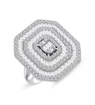 2.67 Ct Modern Tasarım Baget Kare Tektaş Yüzük