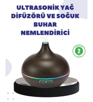 Northcity 550ML LED Işıklı Uçucu Yağ Uyumlu Nemlendirici ve Difüzör