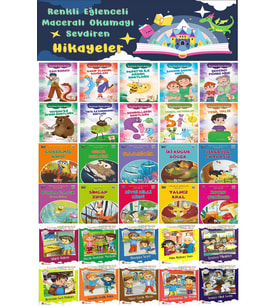 2.Sınıflar İçin Renkli Eğlenceli Maceralı Okumayı Sevdiren Hikayeler (30 Kitap)