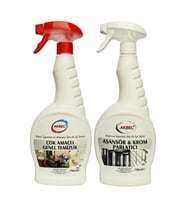 Akbel Asansör Ve Krom Parlatıcı 750 Ml + Çok Amaçlı Genel Temizlik 750 Ml