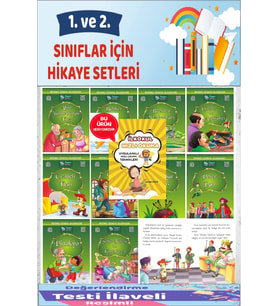 1.ve 2.Sınıflar İçin Okumayı Sevdiren 10 lu Hikaye Seti 2  (Hızlı Okuma Hediyeli)