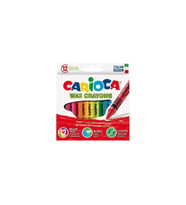 Carioca Wax Yıkanabilir Pastel Boya Kalemi 12 Li Elleri Kirletmeyen Pastel Boya (Karışık)