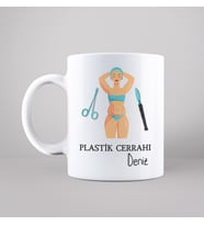 Plastik Cerrahi Tasarımlı Kupa Kişiye Özel