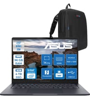 Asus Expertbook B5 B5405CCA Intel® Core™ Ultra 5 225H 96GB Ddr5 4tb SSD 14.0-Inch, Wuxga (1920 x 1200) 300NITS Freedos Taşınabilir Bilgisayar U516512B0DF35+ZETTAÇANTA