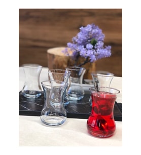 Demet 6 Parça Çay Bardağı (Şeffaf)