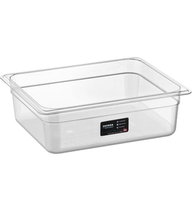 Lexroo 1/2 Dikdörtgen PC Gastronom Küvet Gövde 325x265x100