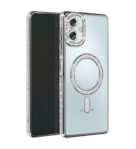 Samsung Galaxy A07 4g Joke Simli Magneticsafe Kılıf - Gümüş