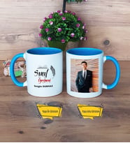 Sınıf Öğretmeni Kupa Bardak Mavi Fotoğraflı Öğretmenler Günü Hediyesi