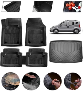 Fiat Fiorino 2007-2017 Uyumlu Paspas Araca Özel Bagaj Havuzu MBS Siyah