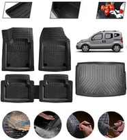 Fiat Fiorino 2007-2017 Uyumlu Paspas Araca Özel Bagaj Havuzu MBS Siyah