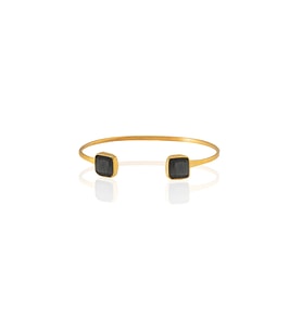 Kadir Jewellery 22 Ayar Altın Kaplama El İşçiliği Zirkon Taşlı Kadın Charm Bileklik