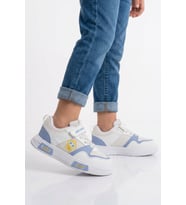 Reyber Beyaz Cırtlı Fileli Hafif Unisex Çocuk Spor Ayakkabı 026 F