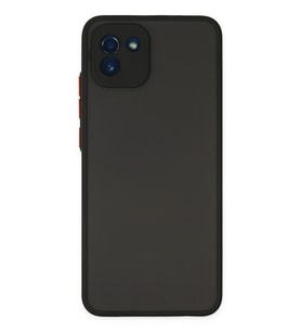 Galaxy A03 Kılıf Montreal Silikon Kapak - Siyah