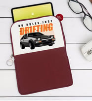 BK Gift Drifting Tasarımlı Taşınabilir Koruyucu Tablet Kılıfı & Organizer Çanta - Bordo-1