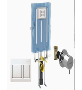 Geberit Alpha Kombifix 8cm Gömme Rezervuar Set    115.045.11.5 - 110.174.00.1 - 616.004.21.1