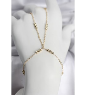316L Çelik Top Zincirli Gold Renk Kadın Şahmeran - TJ-SN745
