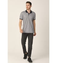 ALEXANDERGARDI JAKARLI POLO YAKA T-SHİRT (E21-8101) (Lacivert)