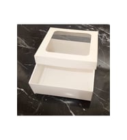 19x19x7 BEYAZ ASETAT KAPAKLI KUTU 25 'Lİ