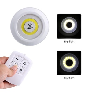 Uzaktan Kumandalı Yapışkanlı 3’lü Led Spot Lamba (5680)