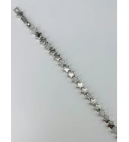 Rodyum Zirkon Taşlı Pirinç Bileklikler 17+2 Cm - Kbl0370