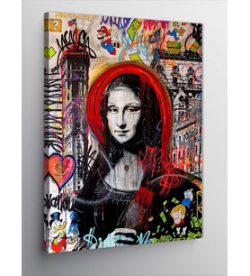 Kanvas Tablo Mona Lisa Pop Art