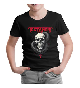 Testament - Kurukafa Yılan Siyah Çocuk Tshirt
