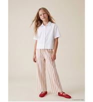 LCW Kids Kırmızı Kız Çocuk Çizgili Pantolon