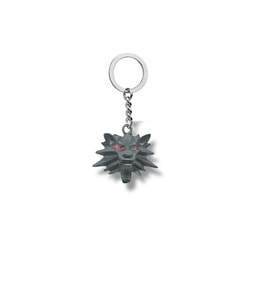 The Witcher Kırmızı Gözlü Kurt Kafası Anahtarlık  Unisex  Fantastik Oyun Temalı Metal Aksesuar
