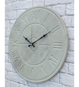 Markakanvas Beton Renkli Duvar Saati (Çap 50 cm - 80 cm ) (Gri)