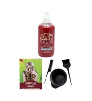Saç Boyası Pembe 250ml, Saç Açıcı Ve Fluweel Saç Boya Kabı Seti