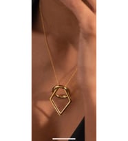 Tek Taş Yüzük Taşıyıcı Geometrik 925 Ayar (Gold)