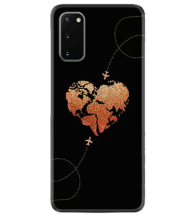 Samsung A02S A03S A10 A12 A13 A21S A22 Kılıf Desenli Silikon Plane Heart 1721