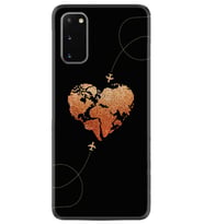 Samsung A02S A03S A10 A12 A13 A21S A22 Kılıf Desenli Silikon Plane Heart 1721