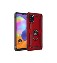 Samsung Galaxy A31 Uyumlu Kılıf Zore Vega Kapak (Kırmızı)