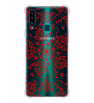 Samsung Galaxy  A20s  Köşe Korumalı Antişok Kapak Nostalji Desen Tasarımlı Şeffaf  Kılıf