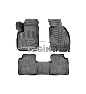 Hyundai SantaFe 2005 3D Havuzlu Paspas Siyah (Karışık)