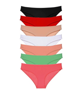 7 adet Süper Eko Set Likralı Kadın Slip Külot Set 5