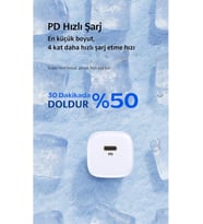 20W PD Hızlı Şarj Adaptörü iPhone ve Tüm USB-C Cihazlar için Süper Hızlı Şarj Kompakt ve Taşınabilir Tasarım