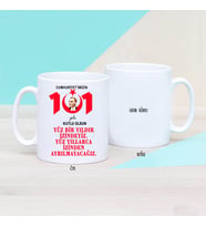 29 Ekim 101.yıl cumhuriyet bayramı hediyesi çay kahve hediyelik kupa