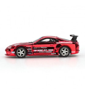 1/64 Model Araç Supra (A80) Top Secret GT-300 Top Secret Red Chrome