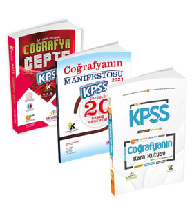 KPSS Coğrafyanın Kara Kutusu-Manifesto-CEPTE Konu Özetli Çözümlü 3lü Soru Bankas