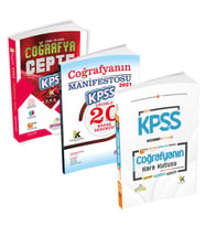 KPSS Coğrafyanın Kara Kutusu-Manifesto-CEPTE Konu Özetli Çözümlü 3lü Soru Bankas